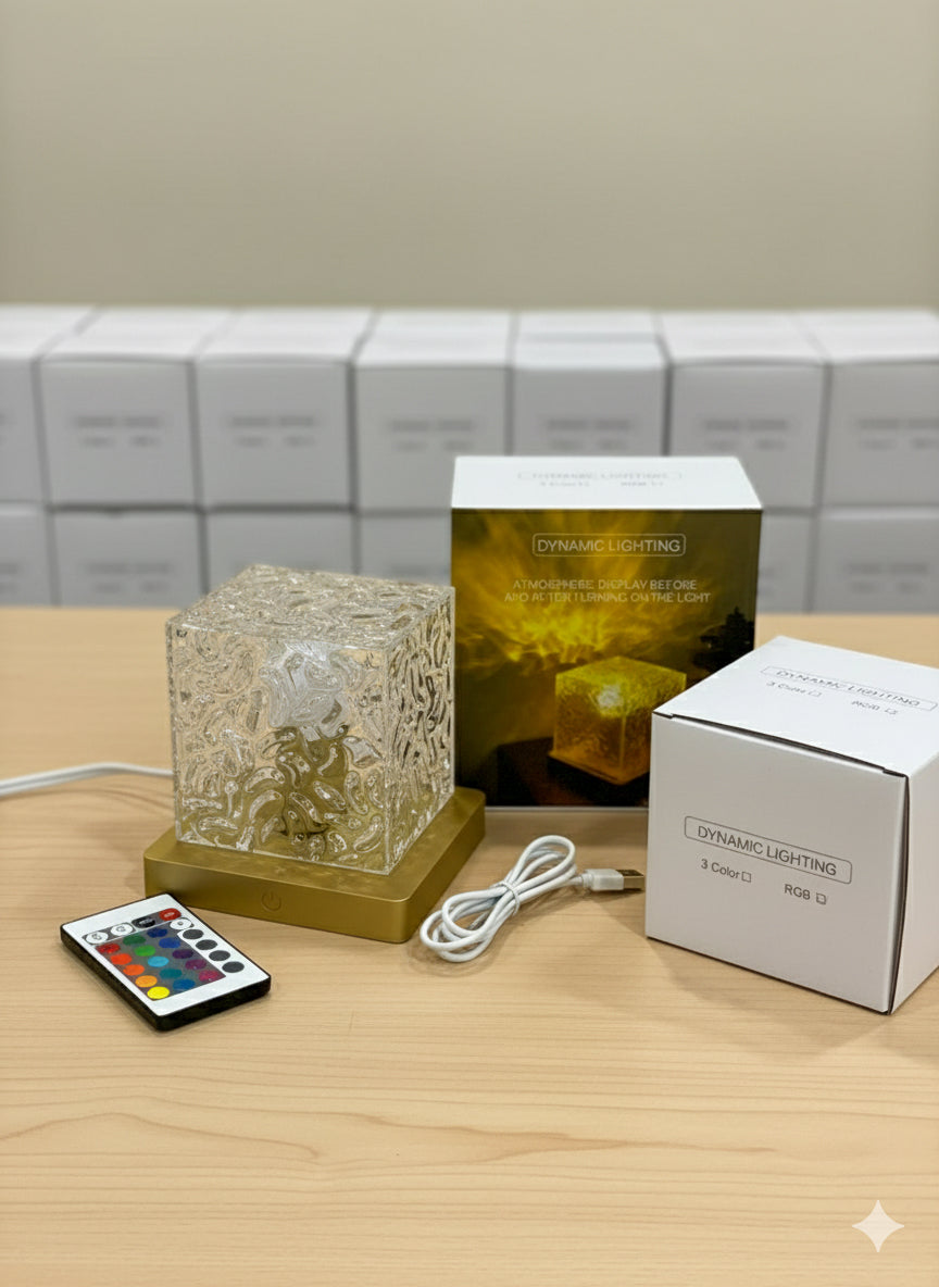 Crystal Glow™ RGB Touch Lamp | Luxury Mood Lighting for Home & Gifts
