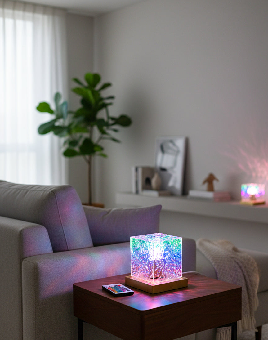 Crystal Glow™ RGB Touch Lamp | Luxury Mood Lighting for Home & Gifts