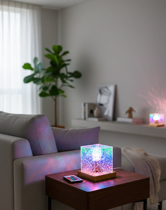 Crystal Glow™ RGB Touch Lamp | Luxury Mood Lighting for Home & Gifts